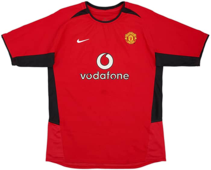 2002-04 Manchester United Home Shirt Ronaldo #7 - 8/10 - (XL.Boys)