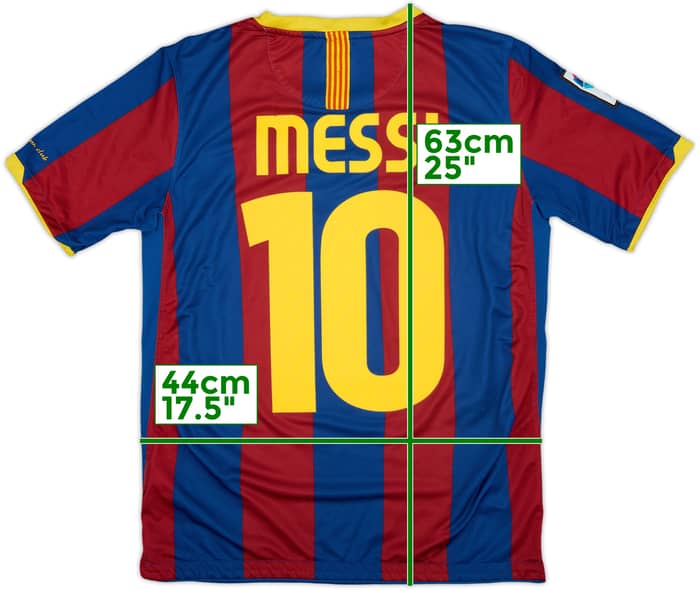 2010-11 Barcelona Home Shirt Messi #10 - 8/10 - (XL.Boys)