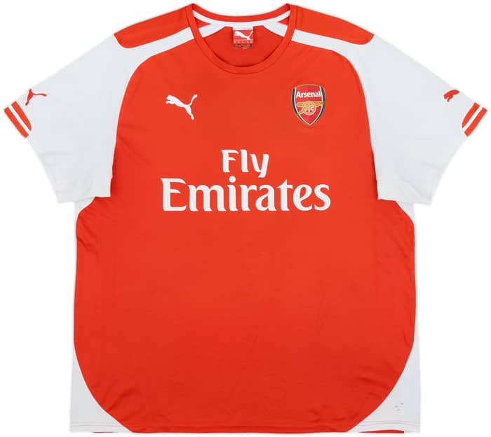 2014-15 Arsenal Home Shirt Arteta #8 - 6/10 - (XL)