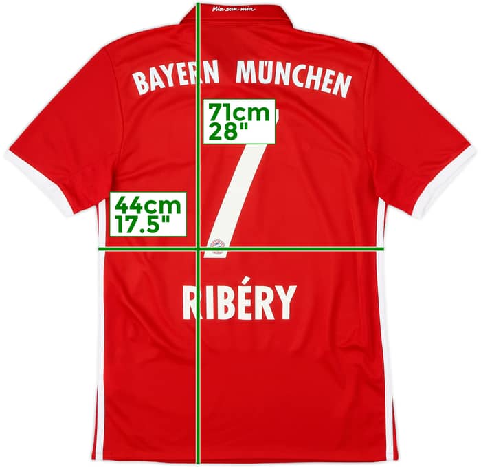 2016-17 Bayern Munich Home Shirt Ribery #7 - 10/10 - (XS)