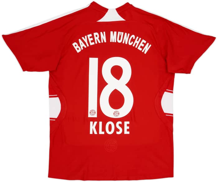 2007-08 Bayern Munich Home Shirt Klose #18 - 8/10 - (XL.Boys)
