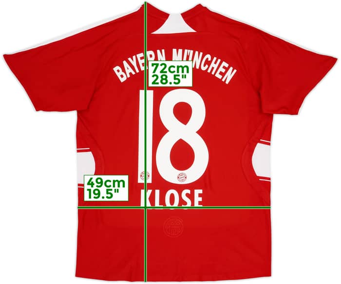 2007-08 Bayern Munich Home Shirt Klose #18 - 8/10 - (XL.Boys)