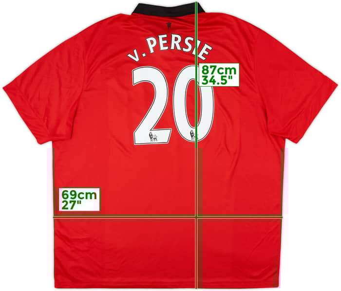 2013-14 Manchester United Home Shirt V.Persie #20 - 8/10 - (3XL)