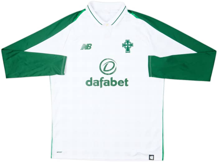 2018-19 Celtic Away L/S Shirt - 7/10 - (L)