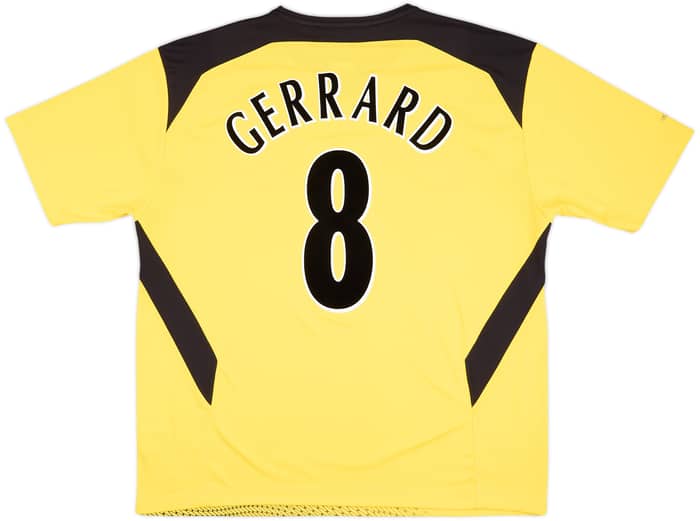 2004-06 Liverpool Away Shirt Gerrard #8 - 9/10 - (XL)