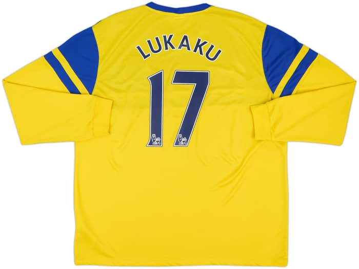 2013-14 Everton Away L/S Shirt Lukaku #17 - 9/10 - (XXL)