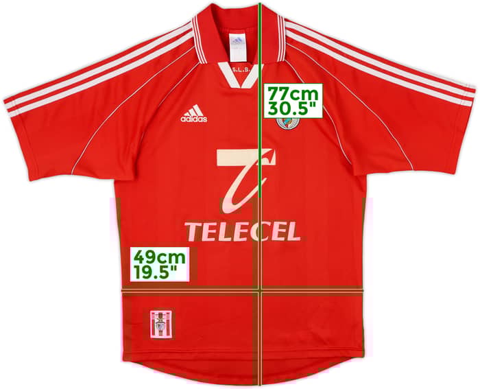 1999-00 Benfica Home Shirt - 8/10 - (S)