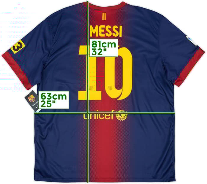 2012-13 Barcelona Home Shirt Messi #10 (XXL)