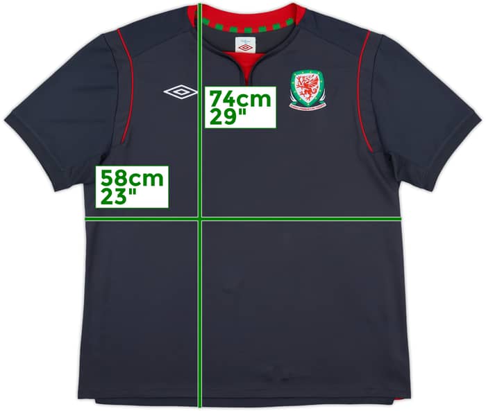 2011-12 Wales Away Shirt - 8/10 - (XL)