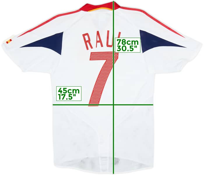 2004-06 Spain Away Shirt Raul #7 - 8/10 - (S)