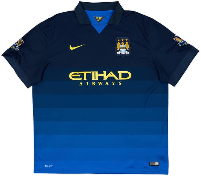 2014-15 Manchester City Away Shirt Kun Aguero #16 - 5/10 - (XXL)