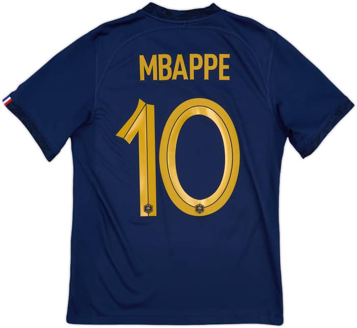 2022-23 France Home Shirt Mbappe #10 - 9/10 - (S)