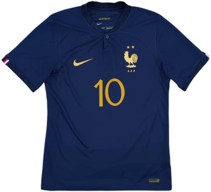 2022-23 France Home Shirt Mbappe #10 - 9/10 - (S)