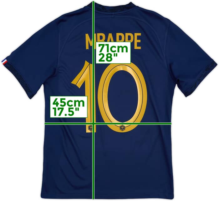 2022-23 France Home Shirt Mbappe #10 - 9/10 - (S)