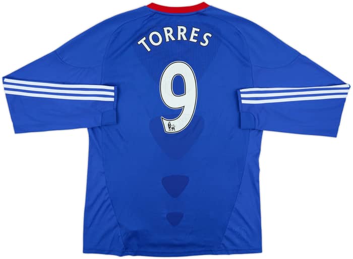 2010-11 Chelsea Home L/S Shirt Torres #9 - 6/10 - (L)
