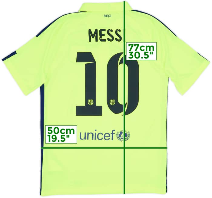 2014-15 Barcelona Third Shirt Messi #10 - 8/10 - (M)