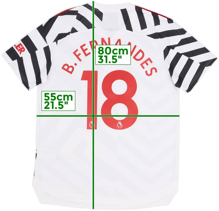 2020-21 Manchester United Authentic Third Shirt B.Fernandes #18 - 8/10 - (L)