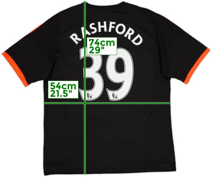 2015-16 Manchester United Third Shirt Rashford #39 - 9/10 - (L)