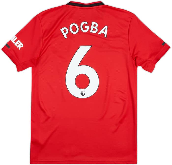 2019-20 Manchester United Home Shirt Pogba #6 - 9/10 - (S)