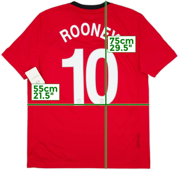 2009-10 Manchester United Home Shirt Rooney #10 (L)