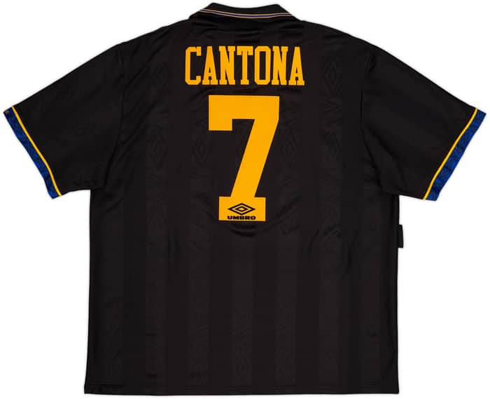 1993-95 Manchester United Away Shirt Cantona #7 - 9/10 - (XXL)
