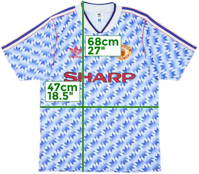 1990-92 Manchester United Away Shirt - 8/10 - (S)