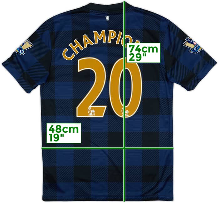 2013-14 Manchester United Away Shirt Champions #20 - 8/10 - (M)