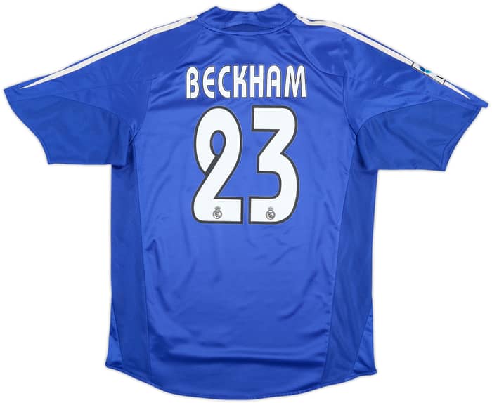 2004-05 Real Madrid Third Shirt Beckham #23 - 7/10 - (M)
