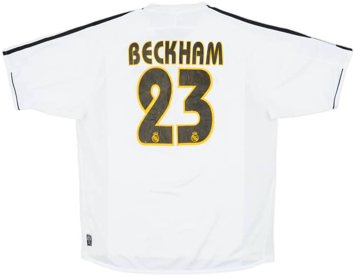 2003-04 Real Madrid Home Shirt Beckham #23 - 5/10 - (L)