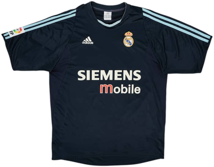 2003-04 Real Madrid Away Shirt Zidane #5 - 8/10 - (M)