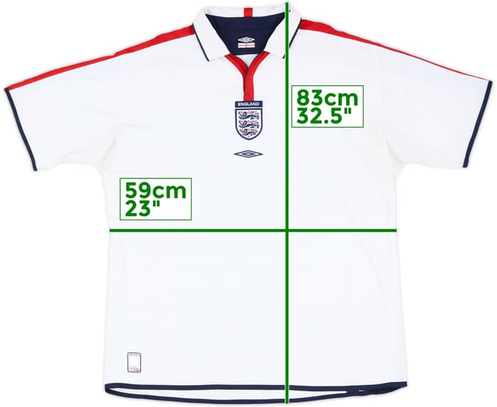 2003-05 England Home Shirt - 5/10 - (XXL)
