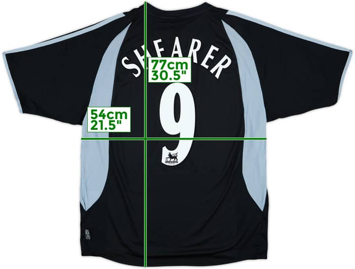 2003-04 Newcastle Away Shirt Shearer #9 - 5/10 - (L)