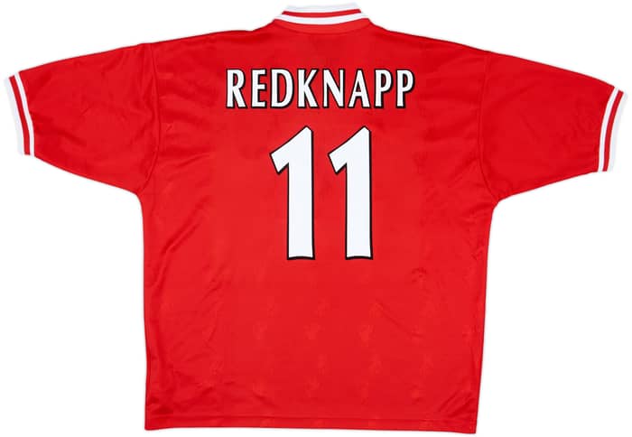1996-98 Liverpool Home Shirt Redknapp #11 - 8/10 - (XL)
