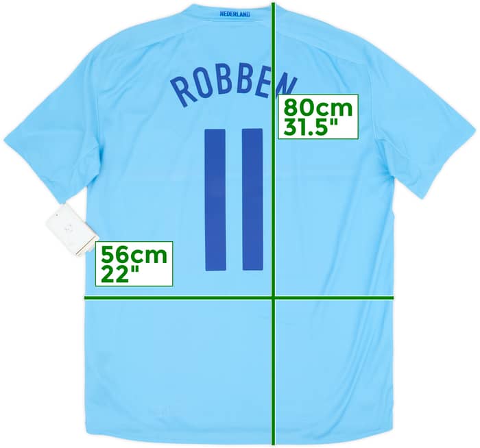 2008-10 Netherlands Away Shirt Robben #11 (L)