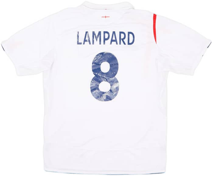 2005-07 England Home Shirt Lampard #8 - 5/10 - (L)