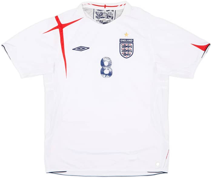 2005-07 England Home Shirt Lampard #8 - 5/10 - (L)