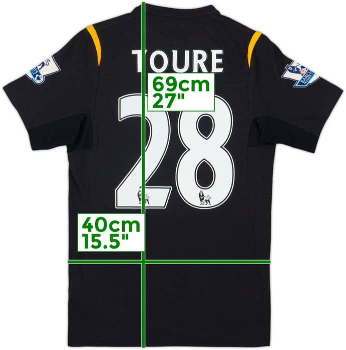 2009-10 Manchester City Away Shirt Toure #28 - 7/10 - (L.Boys)