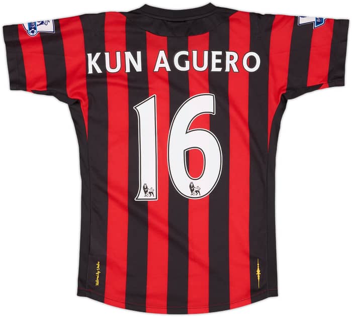2011-12 Manchester City Away Shirt Kun Aguero #16 - 7/10 - (XL.Boys)
