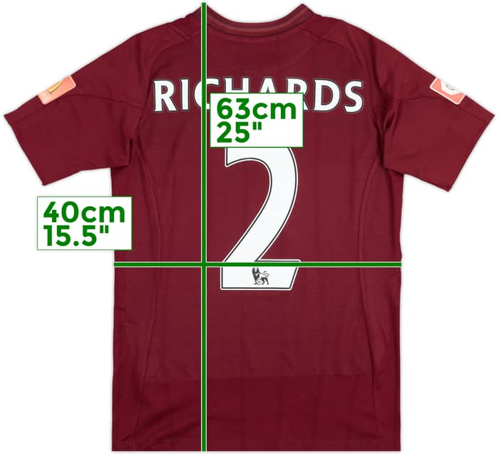 2012-13 Manchester City Away Shirt Richards #2 - 8/10 - (15-16 Years)