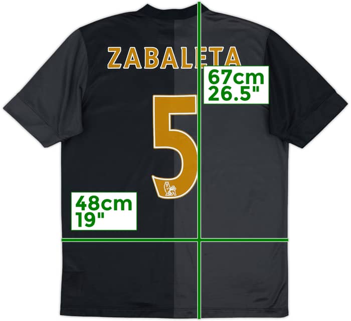2013-14 Manchester City Away Shirt Zabaleta #5 - 8/10 - (XL.Boys)