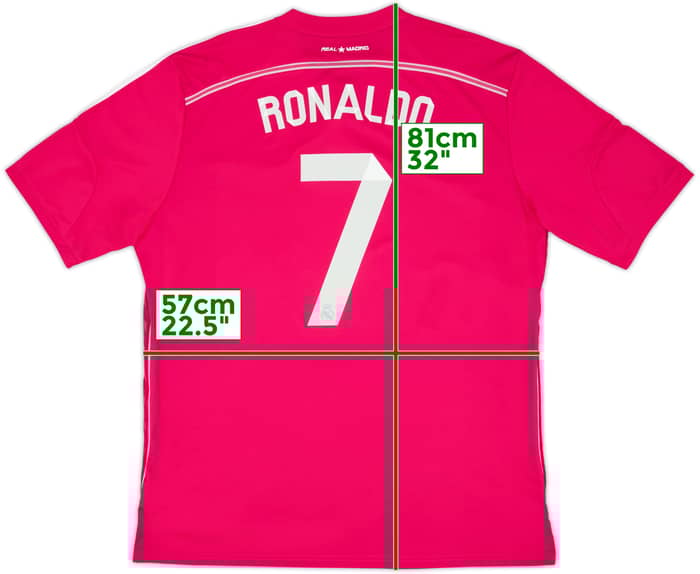 2014-15 Real Madrid Away Shirt Ronaldo #7 - 9/10 - (XXL)