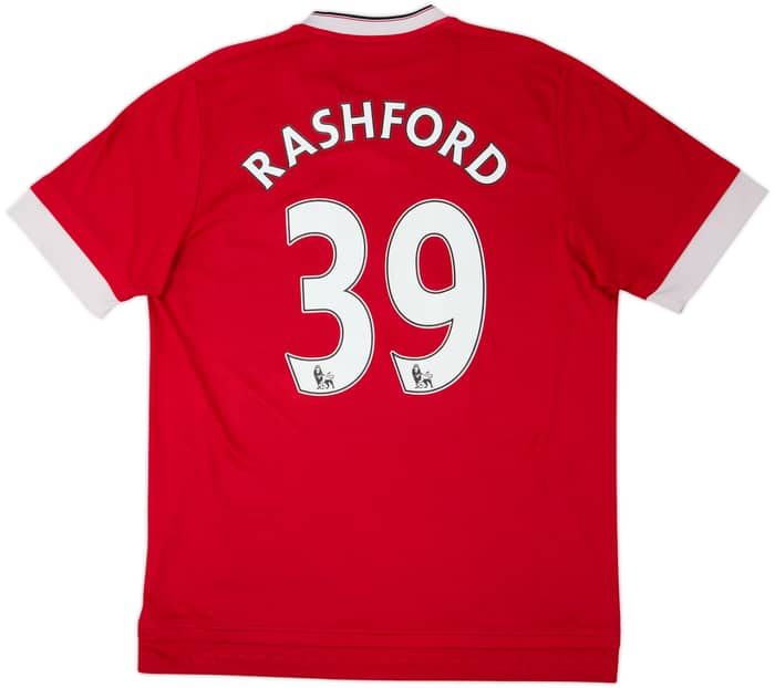 2015-16 Manchester United Home Shirt Rashford #39 - 6/10 - (L)
