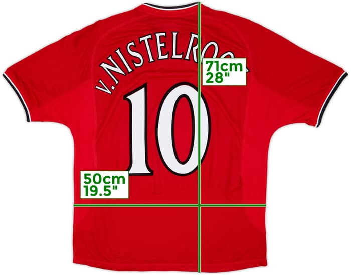 2000-02 Manchester United Home Shirt V.Nistelrooy #10 - 6/10 - (M)