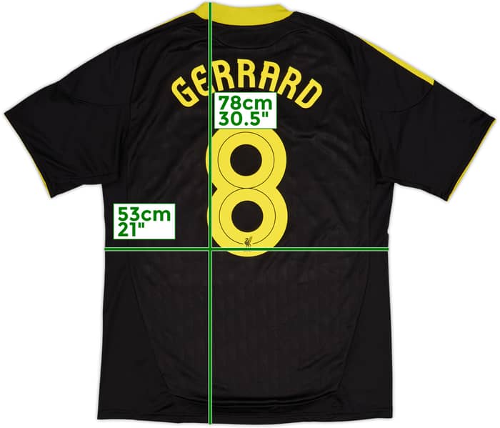 2010-11 Liverpool Third Shirt Gerrard #8 - 5/10 - (L)