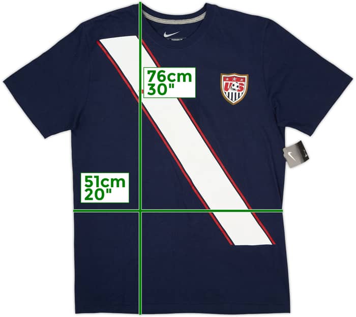 2010-11 USA Nike Cotton Tee USA #10 (L)