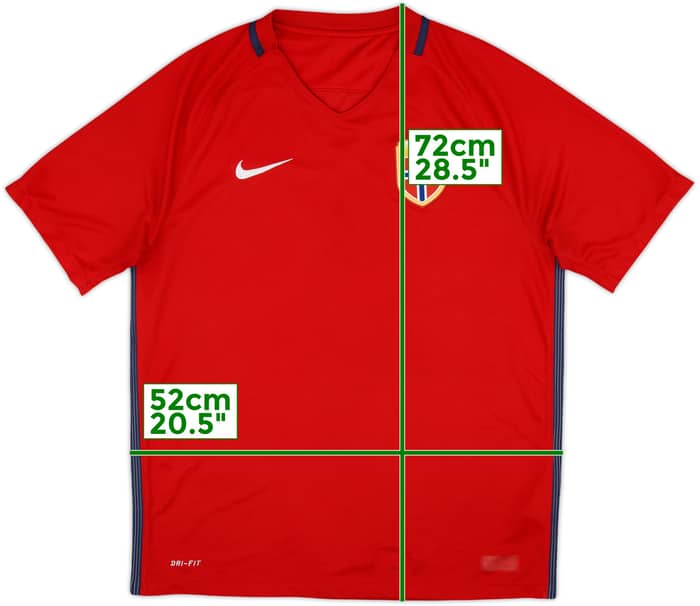 2016-18 Norway Home Shirt - 8/10 - (L)