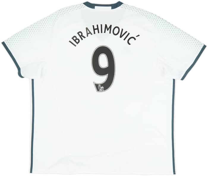 Camiseta de la tercera equipación del Manchester United 2016-17 Ibrahimovic #9 - 8/10 - (3XL)