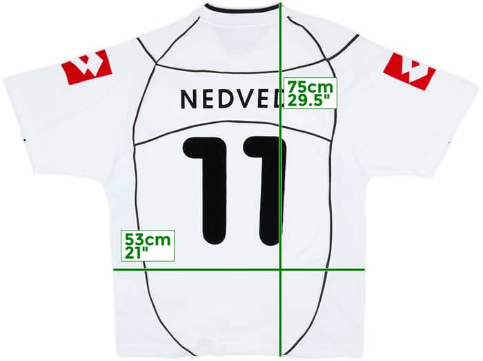 2002-03 Juventus Away Shirt Nedved #11 - 8/10 - (L)