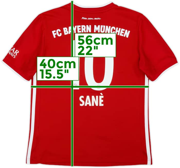 2020-21 Bayern Munich Home Shirt Sane #10 - 7/10 - (M.Boys)