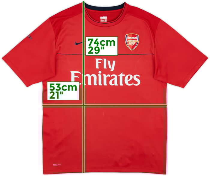 2008-09 Arsenal Nike Training Shirt - 6/10 - (L)